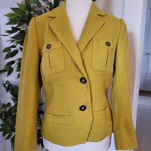 Banana Republic Size 4 Mustard Blazer